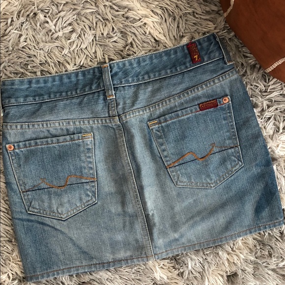 ⚡️7 For All Mankind Denim Miniskirt - Picture 4 of 4